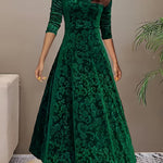 Julie — Robe Maxi Élégante à Motifs