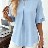Colette | Blouse à volants et manches évasées