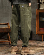 COTTON CARGO TROUSERS FOR MEN