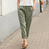 Agnès | Pantalon à taille élastiquée et plis