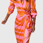 Everly — Robe Wrap Élégante avec Imprimé