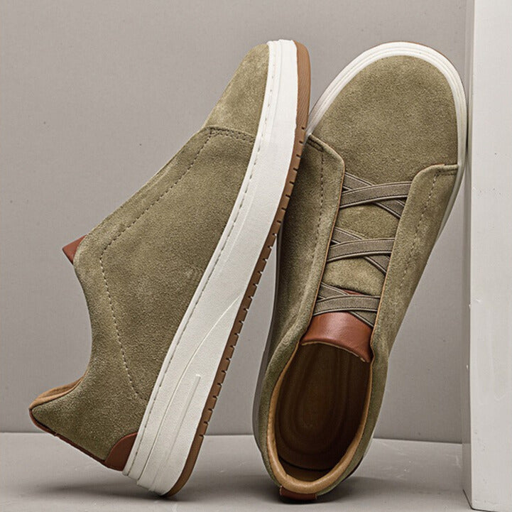 MEN'S SUEDE SLIP-ON SHOES
