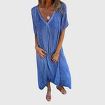 Fiona — Robe V-Décolleté Légère et Élégante