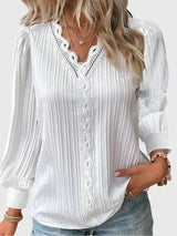 Berthe | Blouse à manches bouffantes et col V