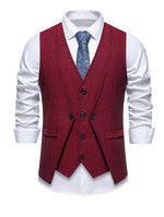 V NECK BUTTON VEST FOR MEN
