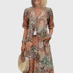 Bella — Robe Midi Florale Élégante