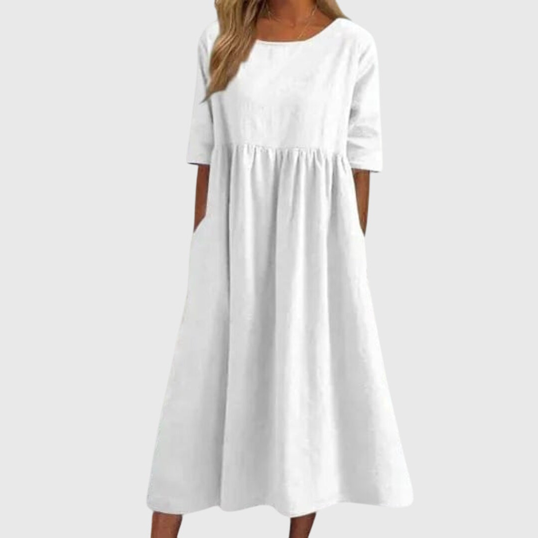 Haisley — Robe Élégante à Manches Courtes