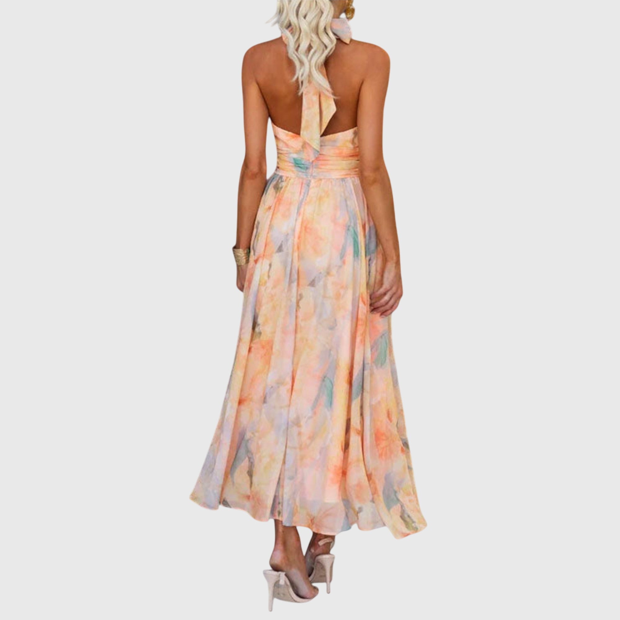 Nicole — Robe Maxi à Dos Nu