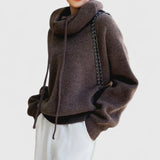 Jeanne — Sweat à Capuche Tricoté Confortable