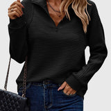 Christine — Pull élégant à demi zip
