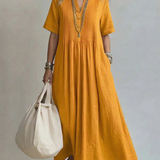Maylis | Robe élégante à col V