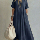 Maylis | Robe élégante à col V