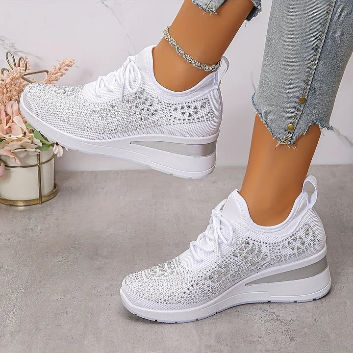 Bonnie™ Orthopedic Sneakers Blanc, photo studio
