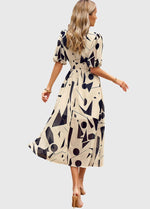 Robe Midi Florale Flatteuse