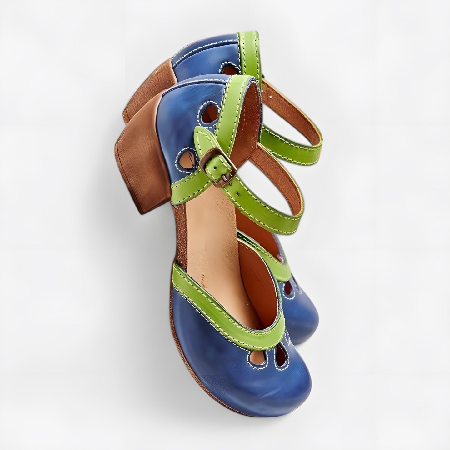 Charlotte | Sandales orthopédiques femme orientées confort Bleu