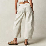 Yvonne | Jean taille haute coupe tonneau