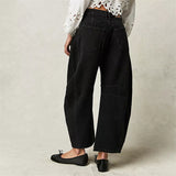 Yvonne | Jean taille haute coupe tonneau