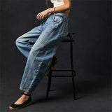 Yvonne | Jean taille haute coupe tonneau