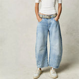 Yvonne | Jean taille haute coupe tonneau