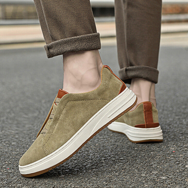 MEN'S SUEDE SLIP-ON SHOES