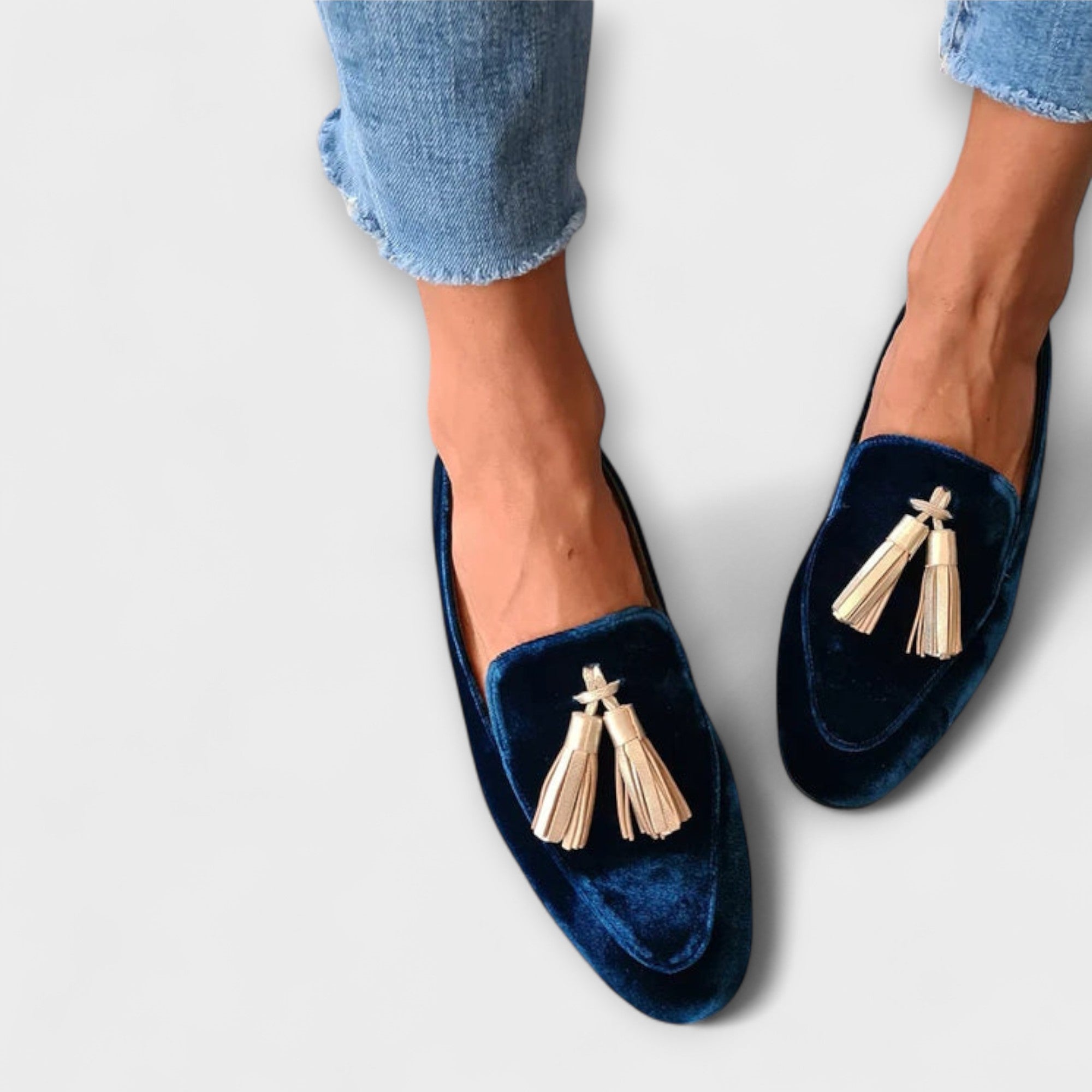 Quinnlyn — Mocassins Vintage avec Franges