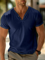 TAILORED V NECK SHIRT FOR MEN