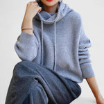 Jeanne — Sweat à Capuche Tricoté Confortable