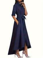 Robe Maxi Boutonnée Parfaite pour les Fêtes