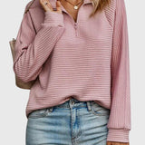 Christine — Pull élégant à demi zip