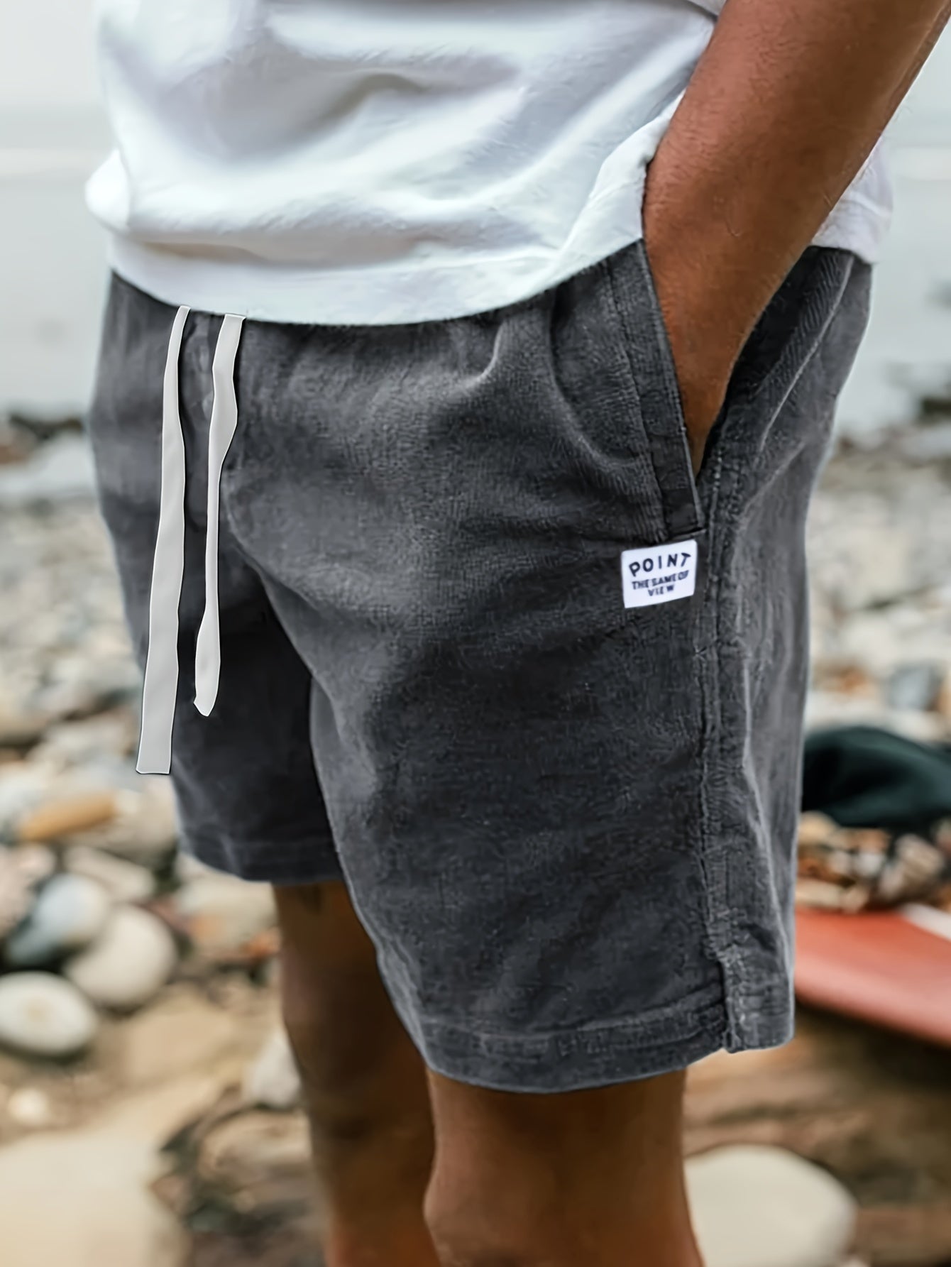 DRAWSTRING KNIT SHORTS FOR MEN