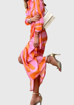 Robe Wrap Élégante avec Imprimé