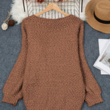 Pénélope | Pull ample en grosse maille à large encolure