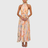 Nicole — Robe Maxi à Dos Nu