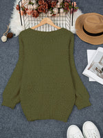 Pénélope | Pull ample en grosse maille à large encolure