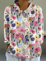 Catherine | Blouse décontractée à imprimé floral