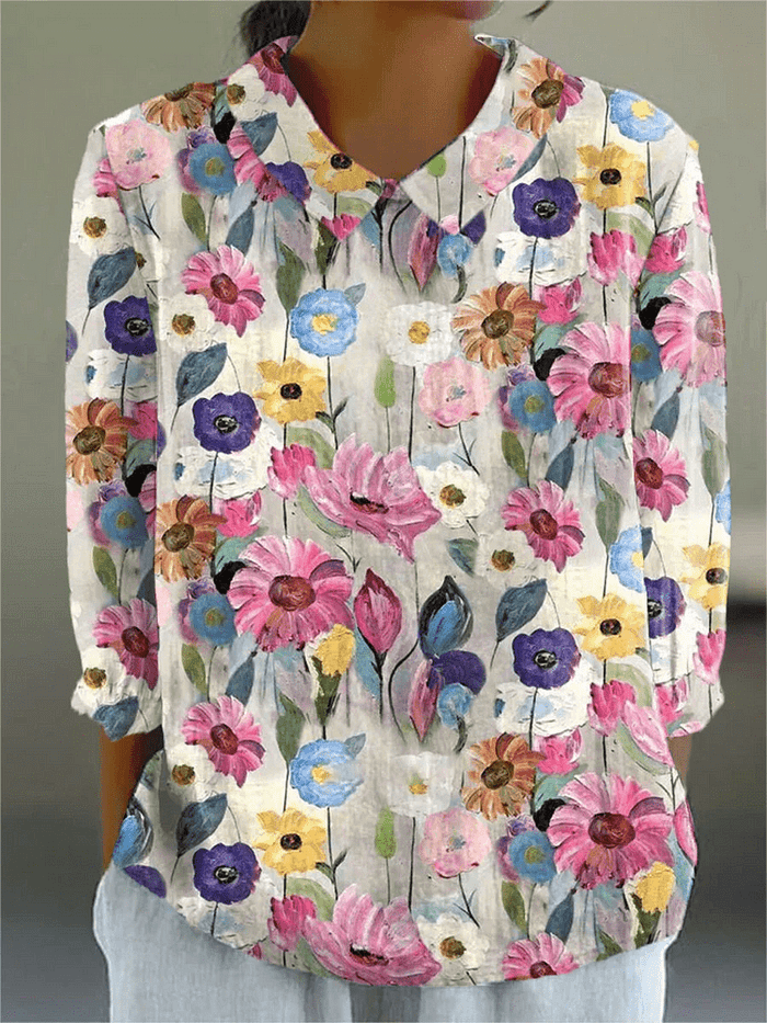Catherine | Blouse décontractée à imprimé floral
