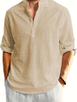 STAND COLLAR SHIRT FOR MEN