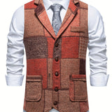 FORMAL TWEED VEST FOR MEN