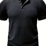 TEXTURED CREW NECK SHIRT FOR MEN