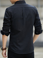 LAPEL BUTTON SHIRT FOR MEN