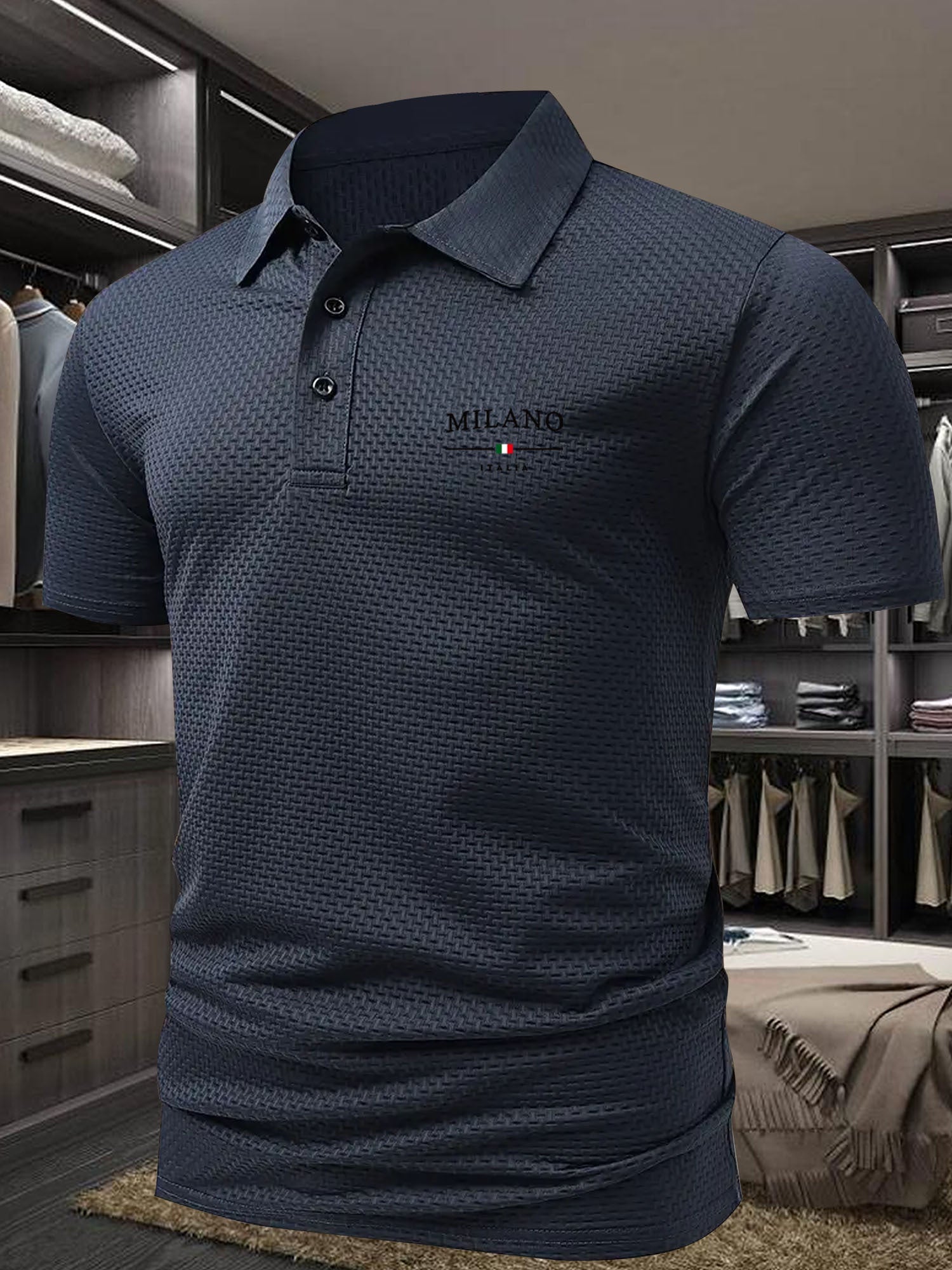 GEOMETRIC PRINT SHIRT FOR MEN