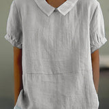 Lisette | Chemise sobre à col