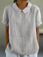 Lisette | Chemise sobre à col
