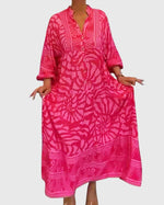 Robe Maxi Avec Imprimé Élégant