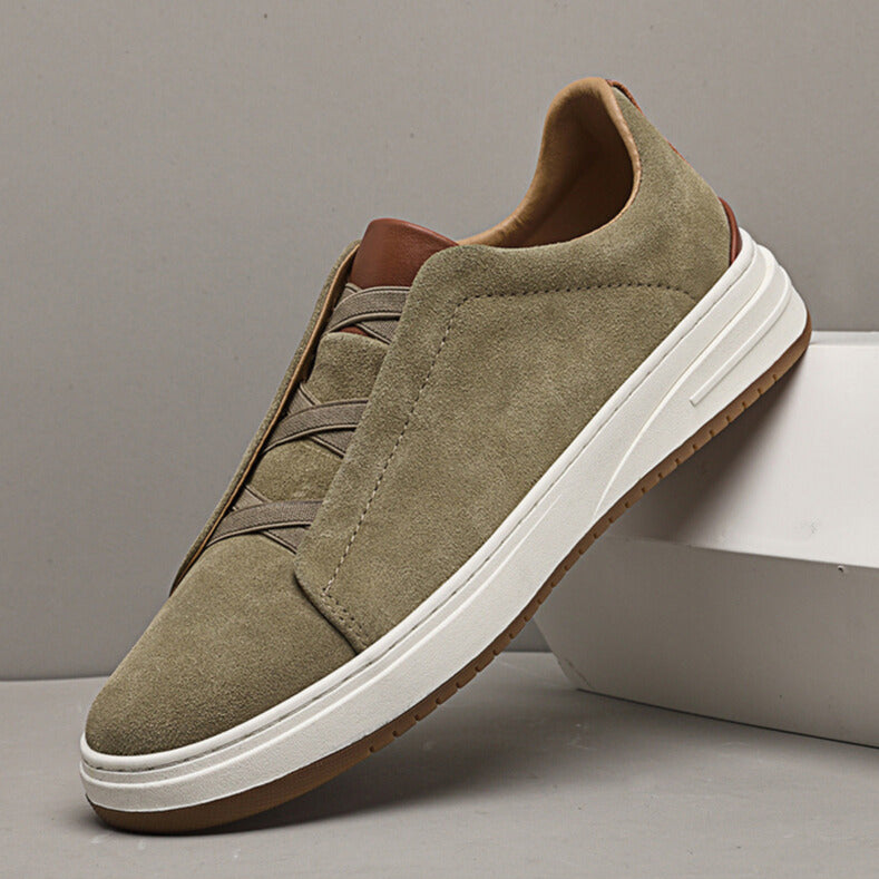 MEN'S SUEDE SLIP-ON SHOES