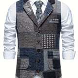 FORMAL TWEED VEST FOR MEN