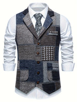 FORMAL TWEED VEST FOR MEN
