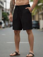 DRAWSTRING WOVEN SHORTS FOR MEN