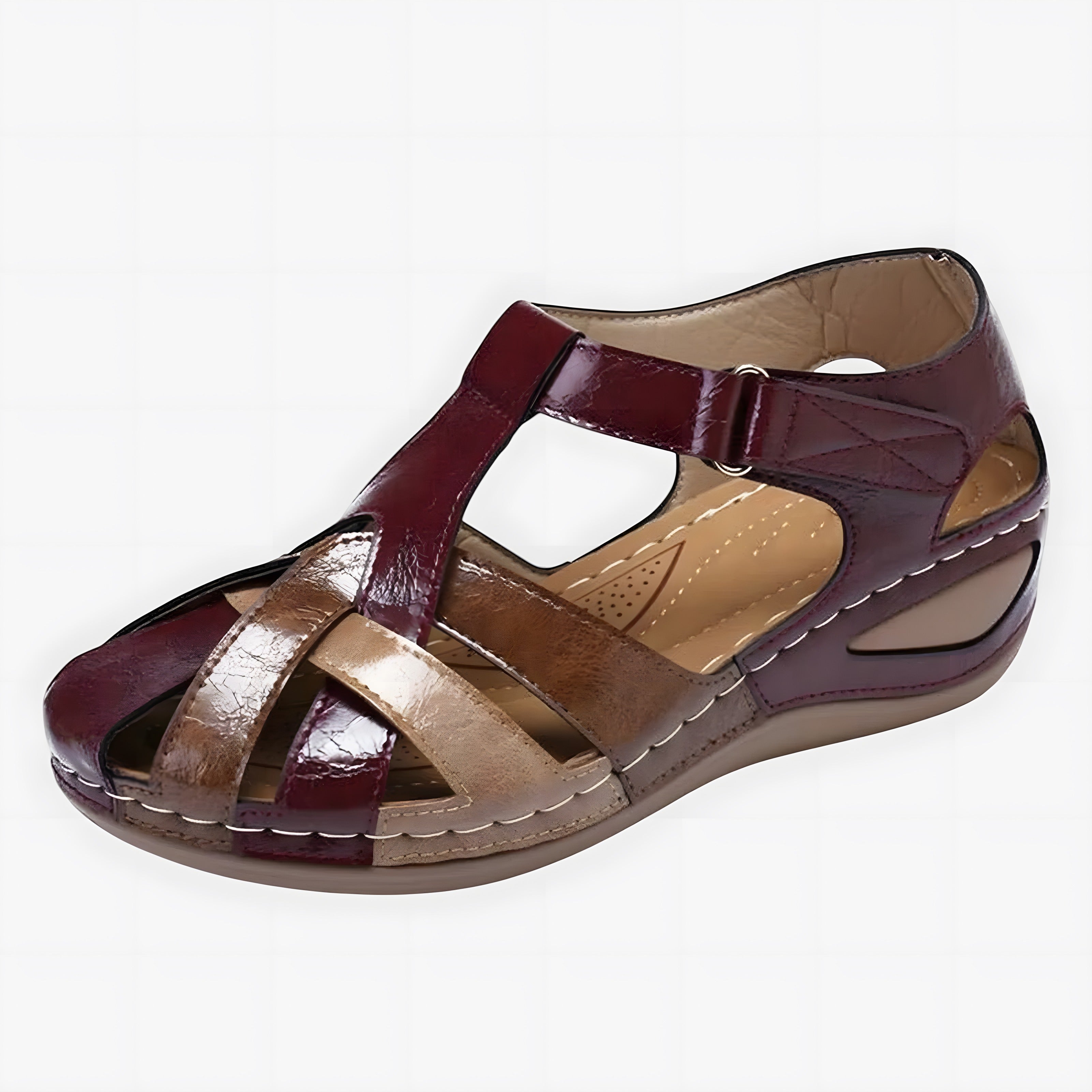 Aubrie | Sandales orthopédiques femme confortables Bourgogne