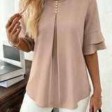 Colette | Blouse à volants et manches évasées